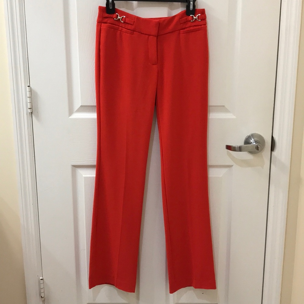 Vibrant Red Pants (Straight Leg)